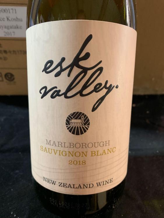 *12 750ml bottles of Esk Valley Marlborough Sauvignon Blanc 2018