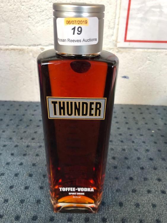 A 70cl Bottle Of Thunder Toffee Vodka 3648