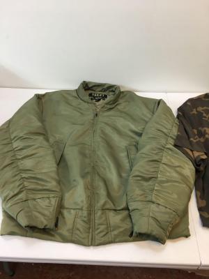 A Yeezy Season 1 green bomber jacket and a Yeezy Season 1